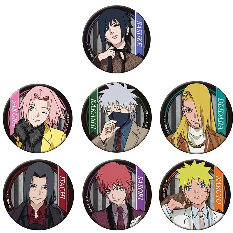 Anime Merchandise Ideas - ناروتو ساسوكي أنيمي شارة دبوس مجموعة