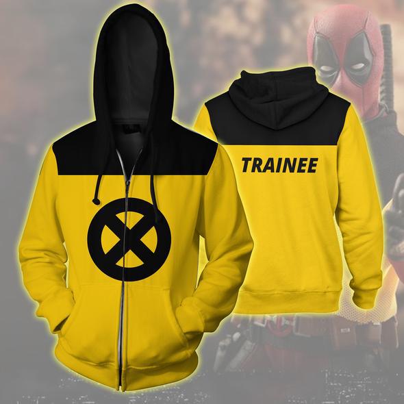 Anime Merchandise Jacket - Deadpool 2 أصفر 3D مطبوعة زيبر