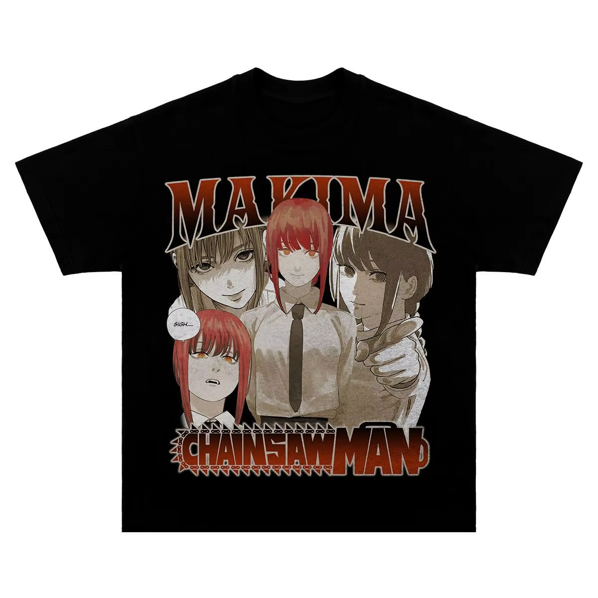 Anime Merchandise Shirt - 2025 النمط الياباني التعاون بالمنشار رجل