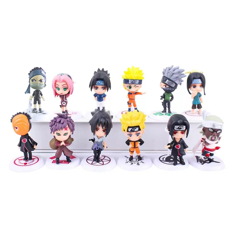 Rare Anime Merchandise - حار 12 قطعة/المجموعة أنيمي الشكل ناروتو