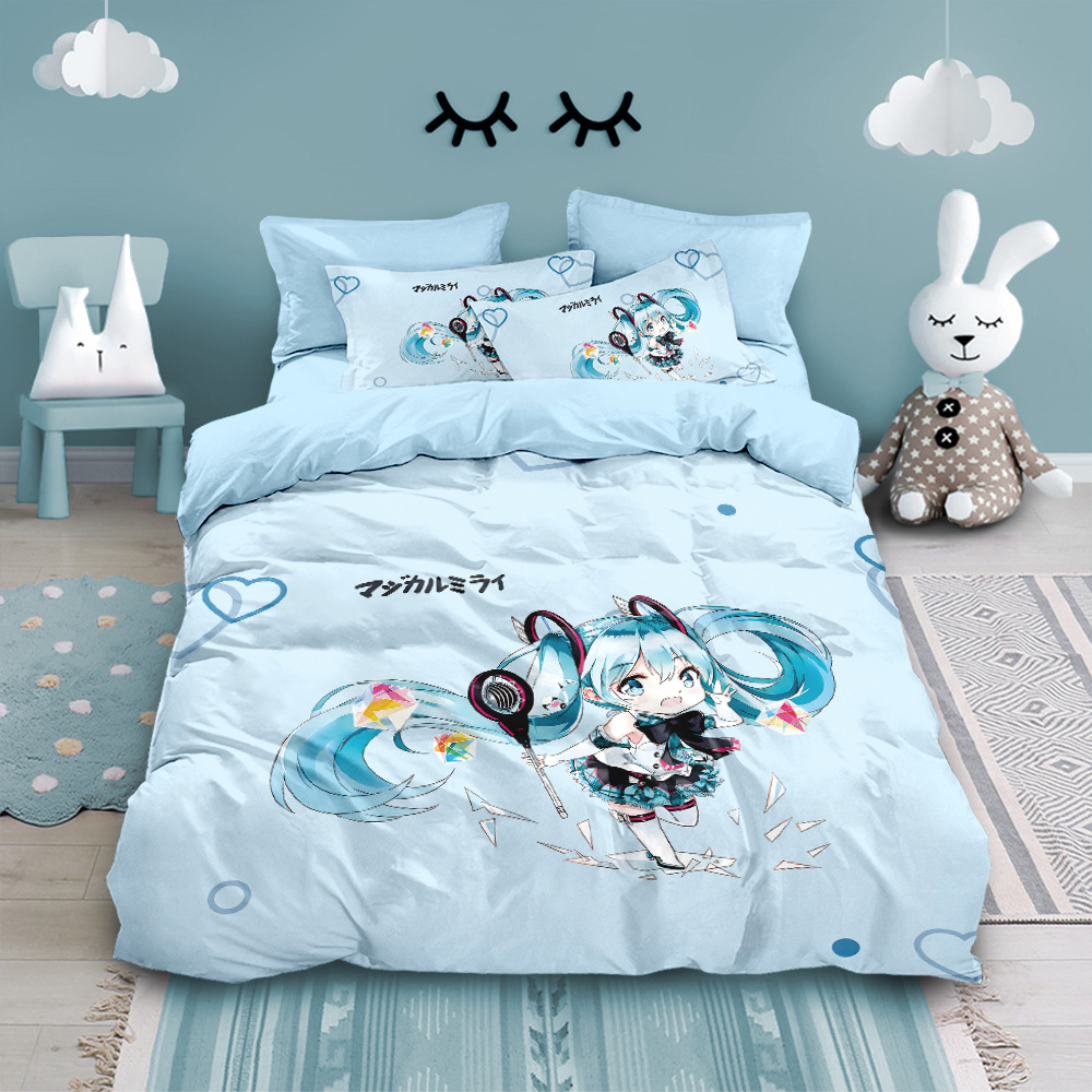 Anime Kingdom Merchandise - منتجات أنيمي هاتسوني ميكو، أغطية سرير