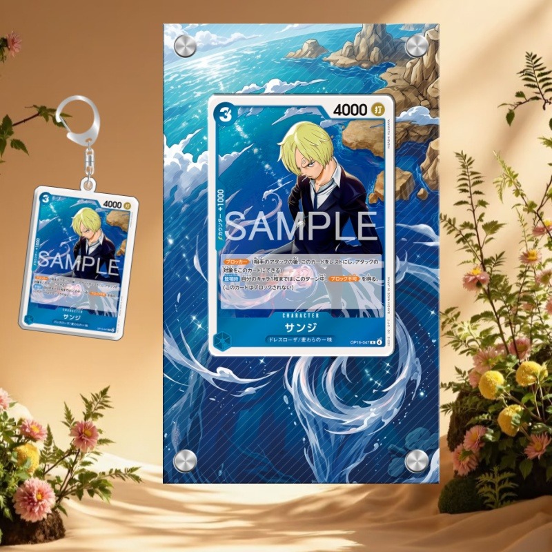 Anime Merchandise From Japan - حافظة أكريليك واقية لبطاقة ون بيس
