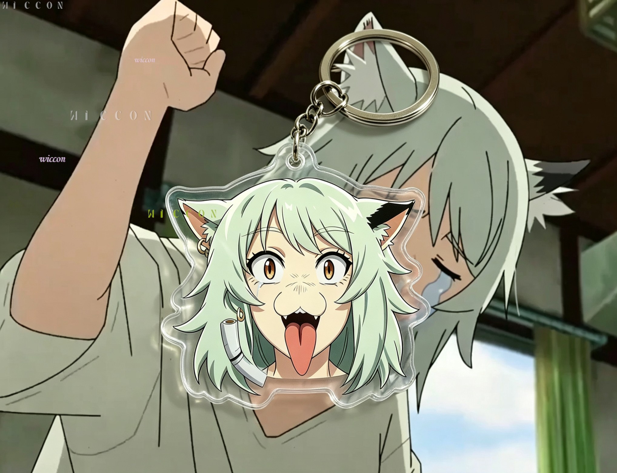 سلسلة مفاتيح على شكل قطة من تش - مراجعة Anime Tote Bag وسعره