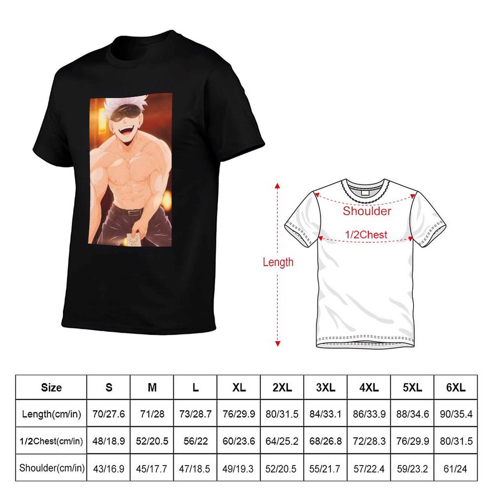 تي شيرت جوجو ساتورو ميرتشاندائ - مراجعة Anime Merchandise Shirt وسعره