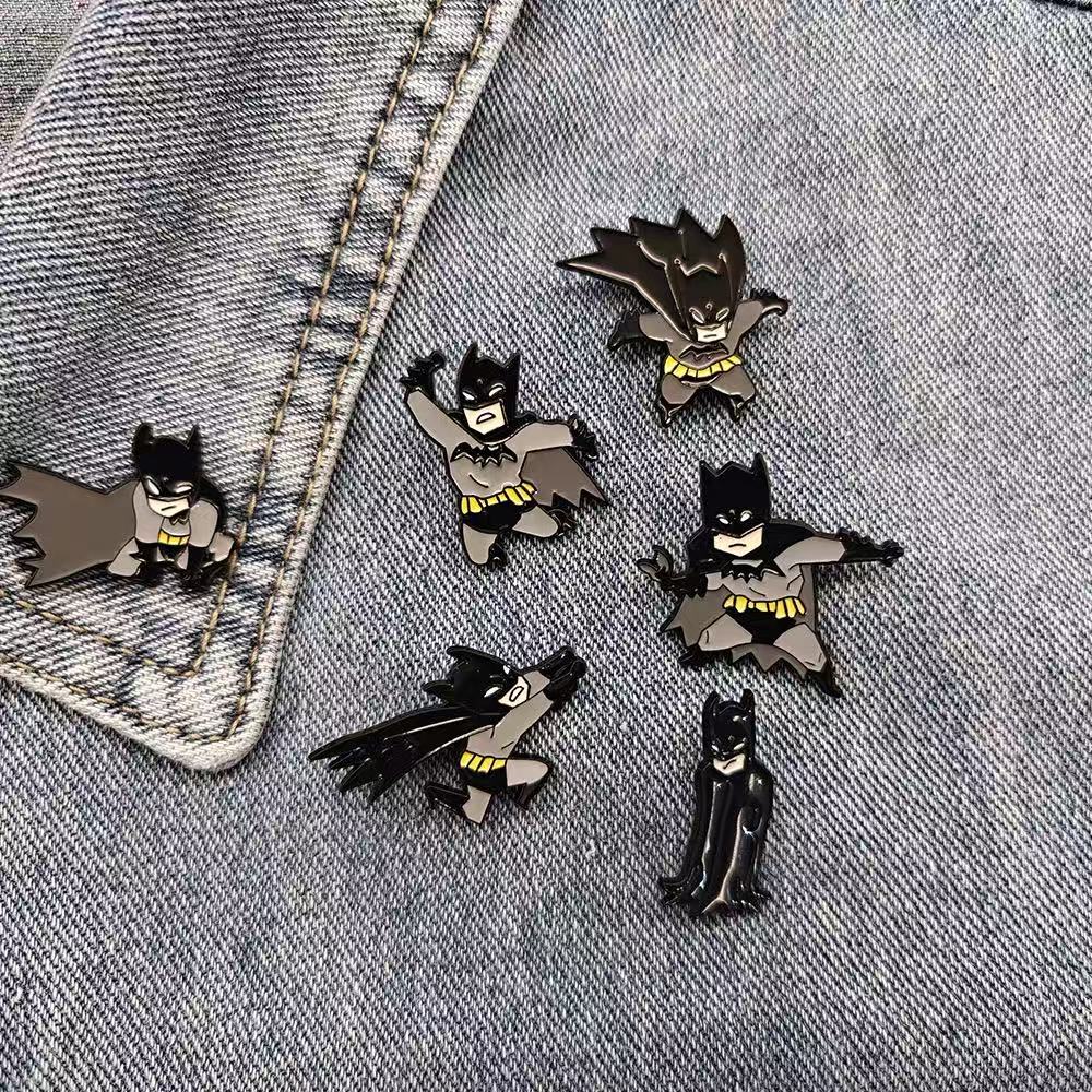 6 قطع من دبابيس باتمان الكرتون - مراجعة Anime Merchandise Wholesale وسعره