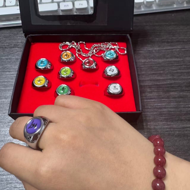مجموعة من 10 قطع خواتم معدنية  - مراجعة Rare Anime Merchandise وسعره