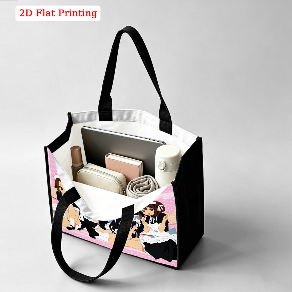 حقيبة يد كبيرة بطبعة نقاط وردي - مراجعة Anime Tote Bag وسعره