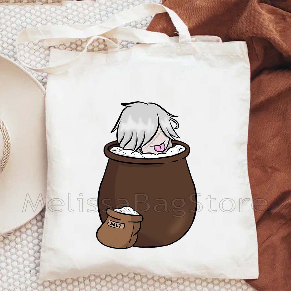 حقيبة يد قماشية من القطن بتصمي - مراجعة Anime Tote Bag وسعره