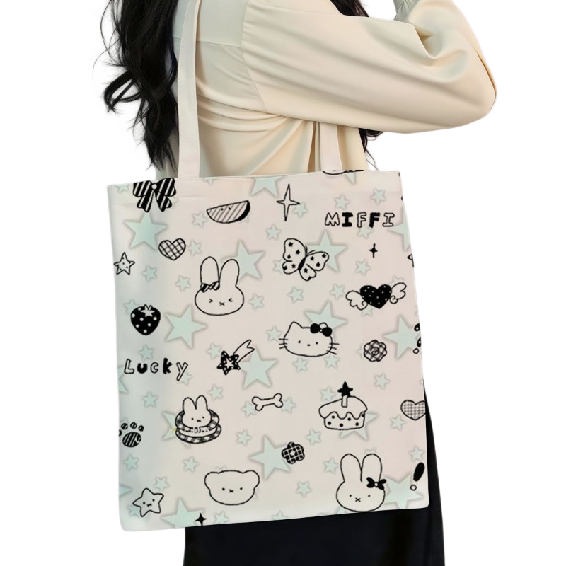حقيبة كتف قماشية خفيفة الوزن و - مراجعة Anime Tote Bag وسعره
